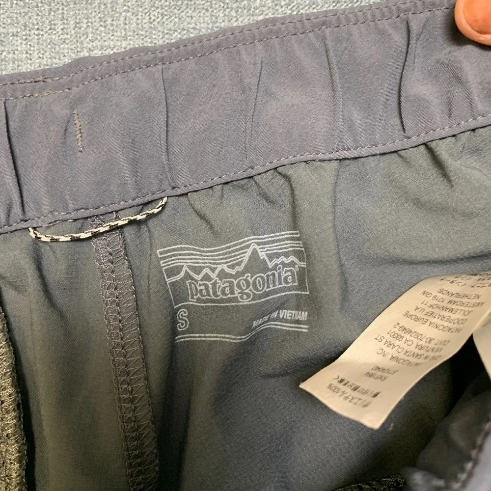 Patagonia Worn Wear Terrebonne Joggers Pants Mens S Gray Tapered Leg Drawstring